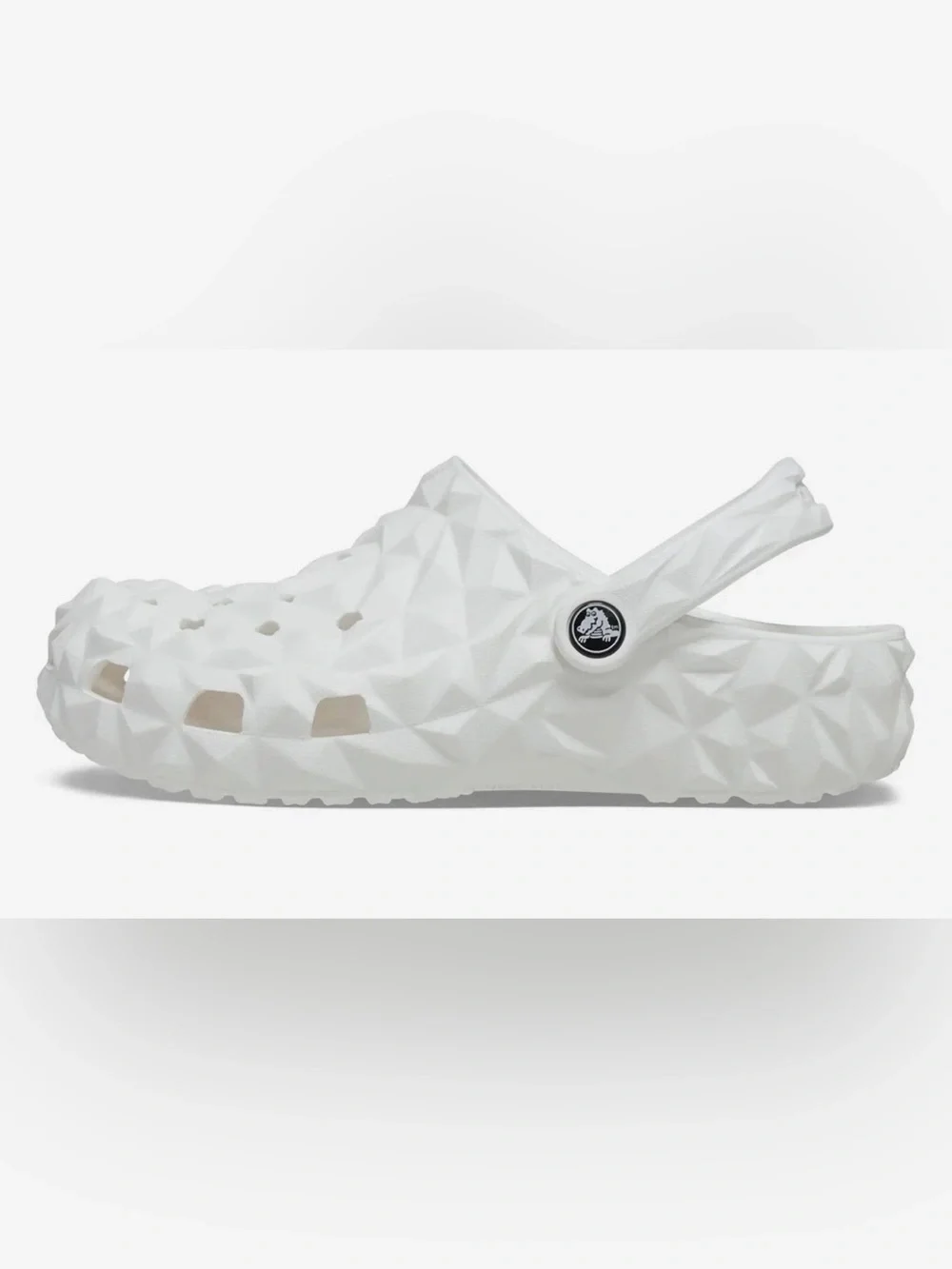 Crocs Classic Men’s Geometric White Slip-On Clogs!!(Men 12)